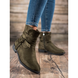 Seastar Flat Heel Boots green 2