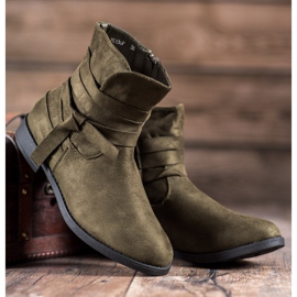 Seastar Flat Heel Boots green 1