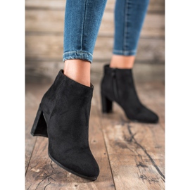 Abloom Suede Booties On A Bar black 1