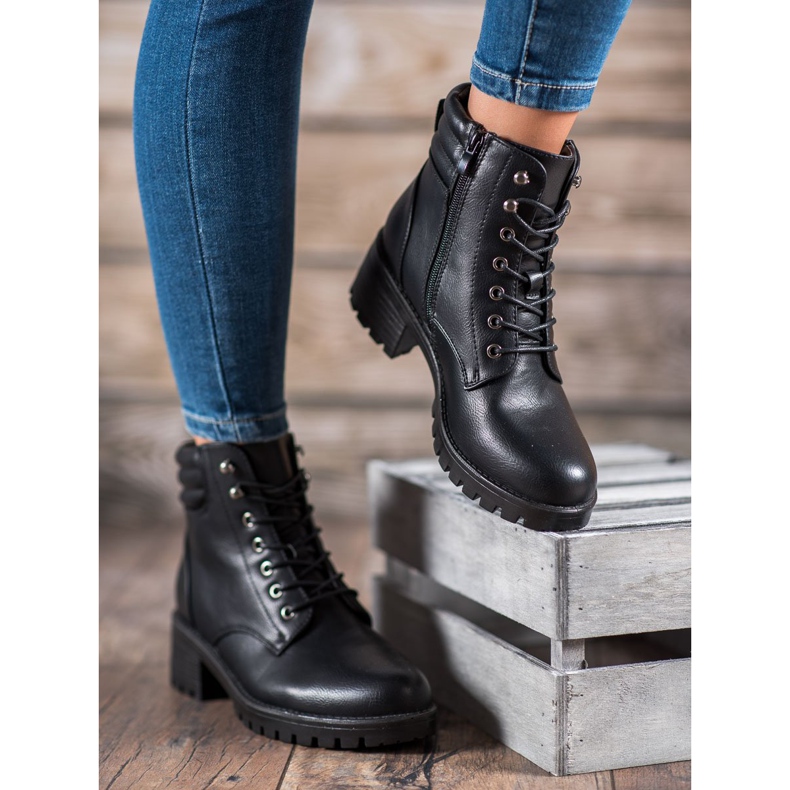 Abloom Lace-up boots black 1