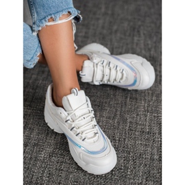 SHELOVET Fashionable White Sneakers 1