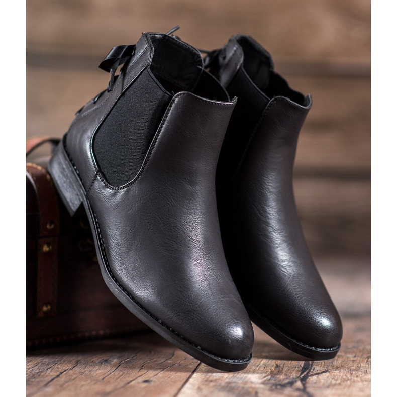 Seastar Chelsea Boots With Ribbon black 1