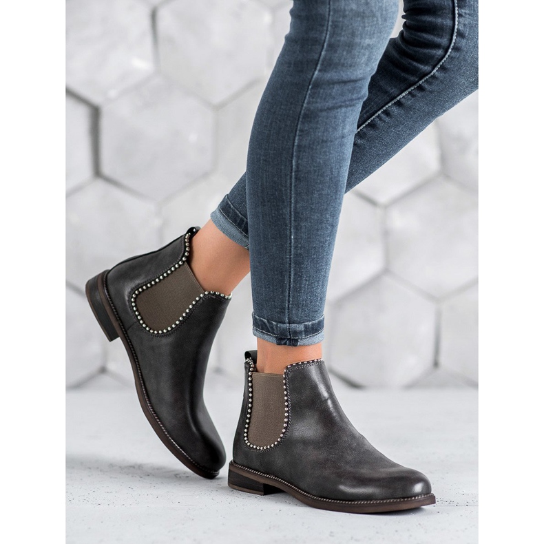 SDS Chelsea boots with jets grey 2