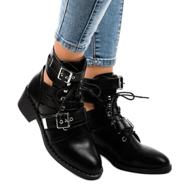 Black women's boots on a massive T195 sole 2