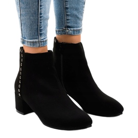 Black suede ankle boots on the Z179 post 1