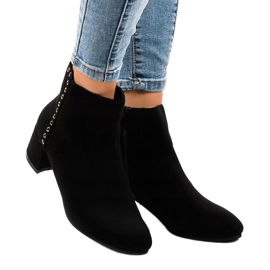 Black suede ankle boots on the Z179 post 2