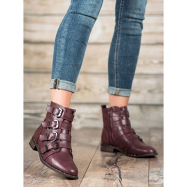 Cm Paris Boots With Buckles red 1