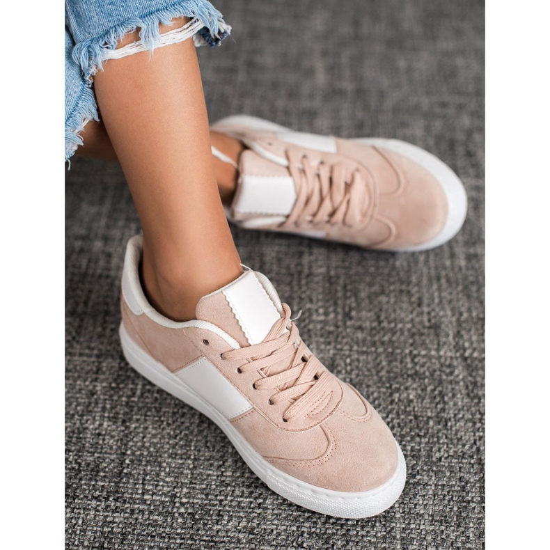 Emaks Sneakers With Rhinestones white pink 1 Emaks Sneakers With Rhinestones white pink 1