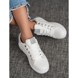 SHELOVET Eco Leather Sneakers white 1