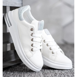 SHELOVET Eco Leather Sneakers white 2