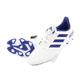 Adidas Predator 19.4 FxG Jr CM8542 football boots white 4