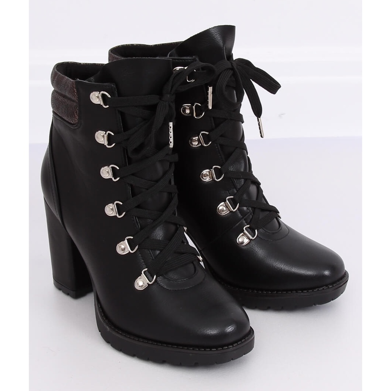 Black high heels 8992-PU Black 2