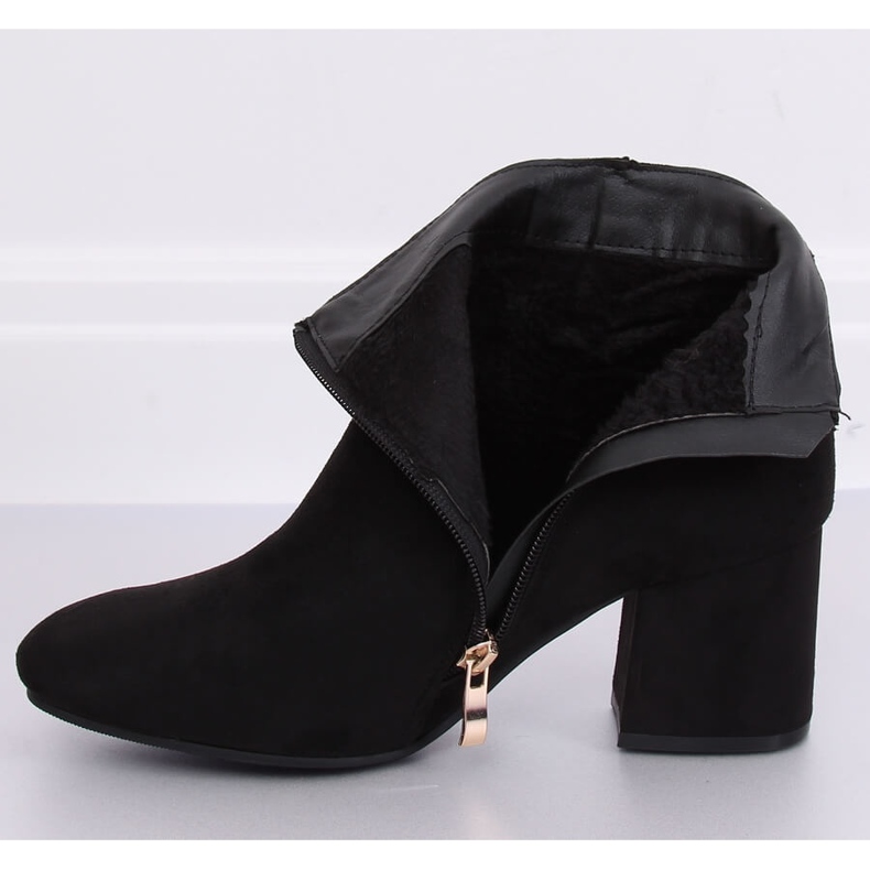 Black high-heeled boots B8816-1 Black 1