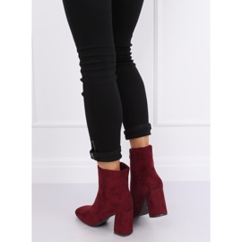 Maroon 3486 Wine Red high heels 2