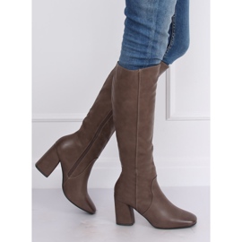 Classic high heels beige 5319 Khaki 2