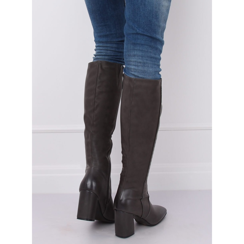 Gray High heels classic gray 5319 Gray grey 2