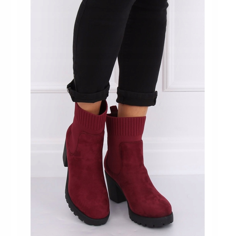 Maroon M370 Wine high heels red 2