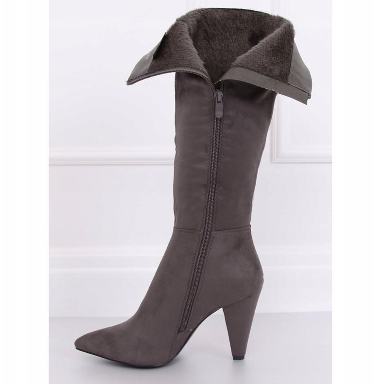 Gray Classic high heels 8677 Gray grey 1