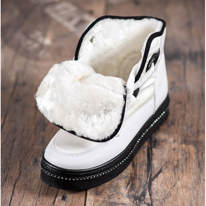 RTX WALK Snow Boots With Crystals white 1