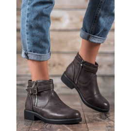 Abloom Gray Eco Leather Booties grey 2