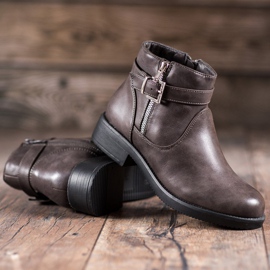 Abloom Gray Eco Leather Booties grey 1
