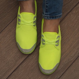 Lycra 1603 Yellow Lace-Up Sneakers 1