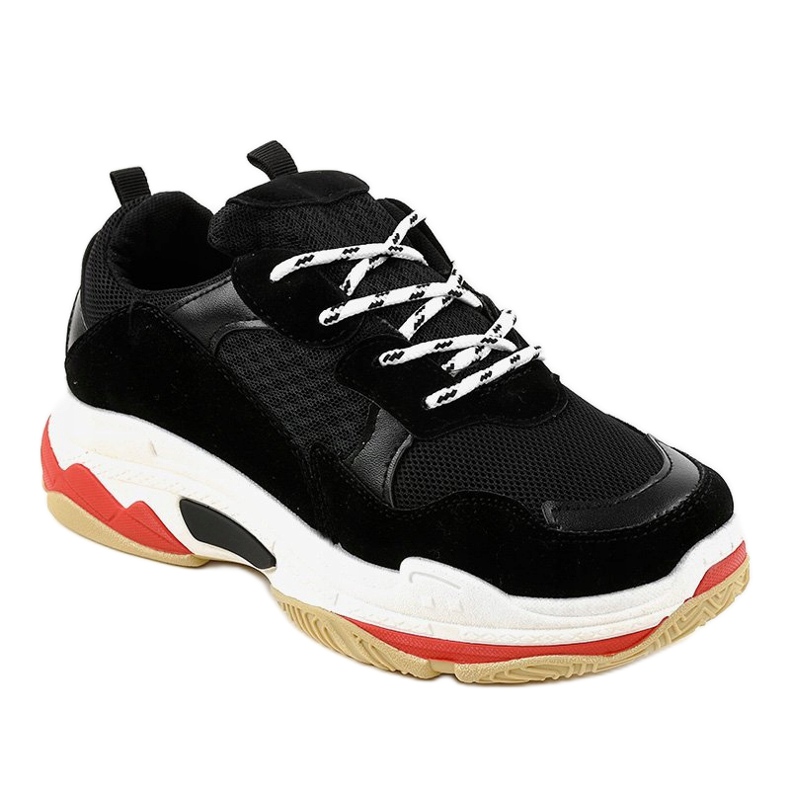 Black fashionable LL1710 sports shoes 1