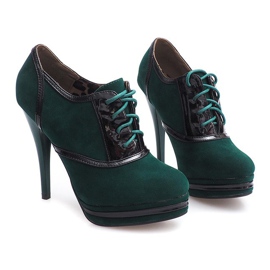 Elegant Boots On A High Heel KA5513 Green 2