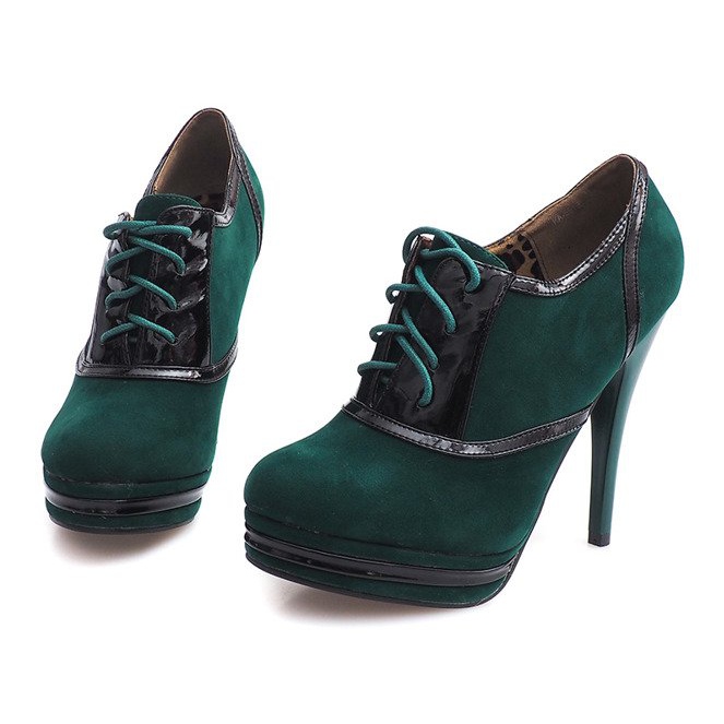 Elegant Boots On A High Heel KA5513 Green 1