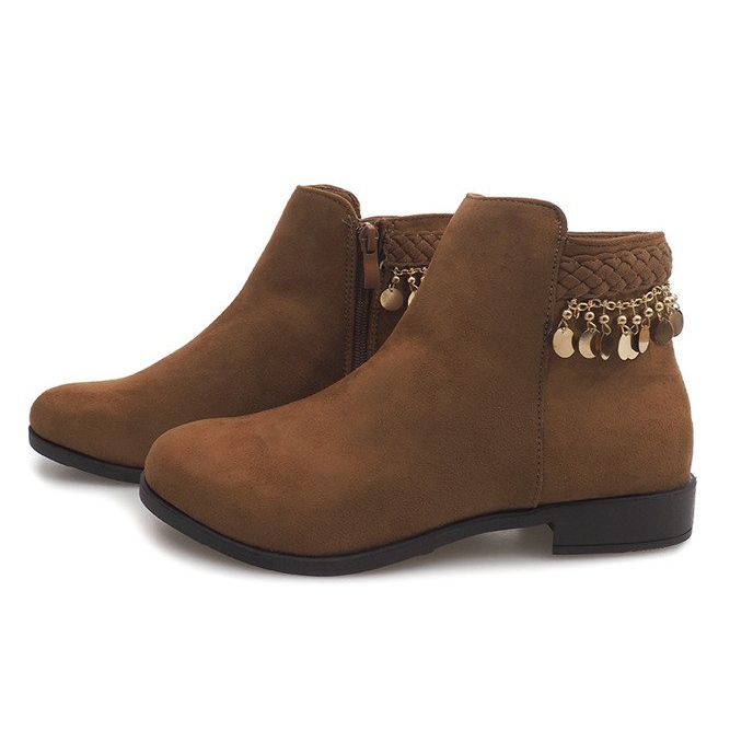 Suede LL113 Camel boots brown 1