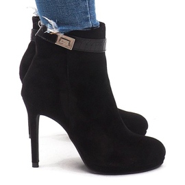 Elegant Boots On High Heel 1609-211 Black 1