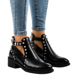 Women's black boots on the A-407 post 1