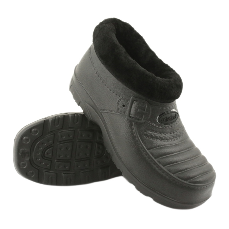 Atletico Galoshes insulated with fur black 3