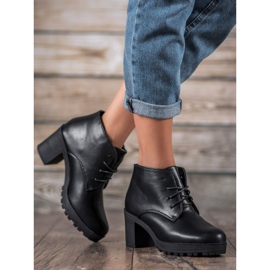 SHELOVET Lace-up Boots On The Platform black 1