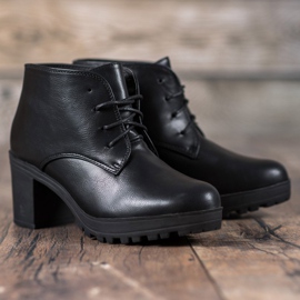 SHELOVET Lace-up Boots On The Platform black 2