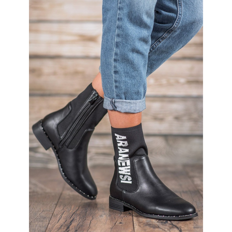 VINCEZA high boots black 2