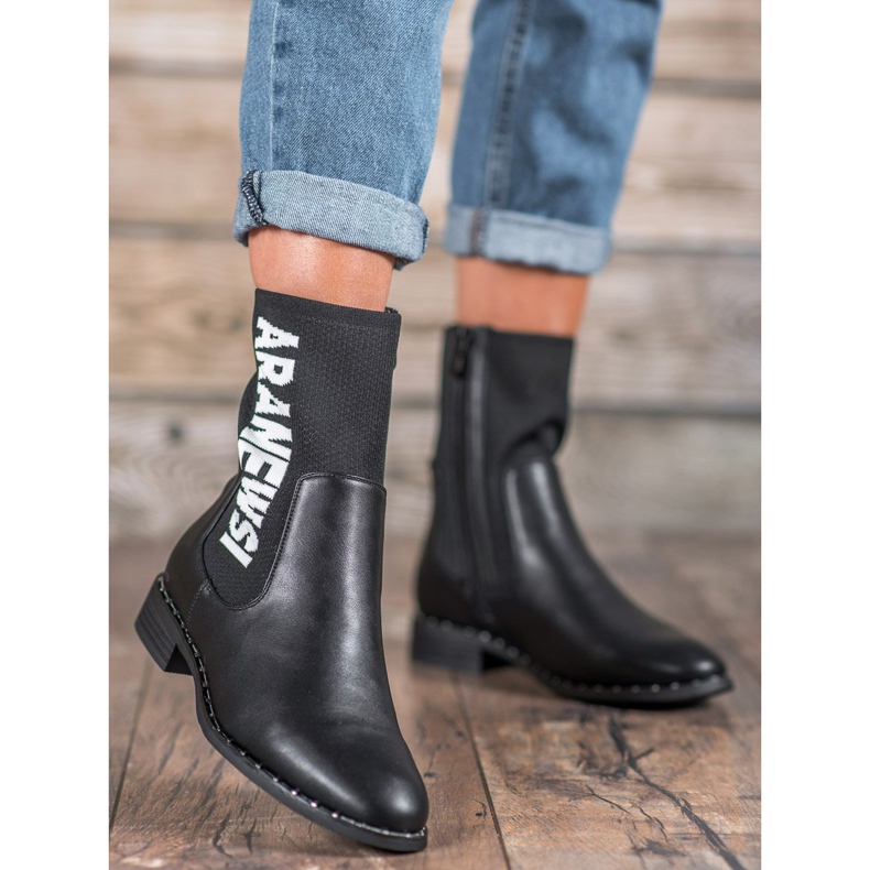 VINCEZA high boots black 1