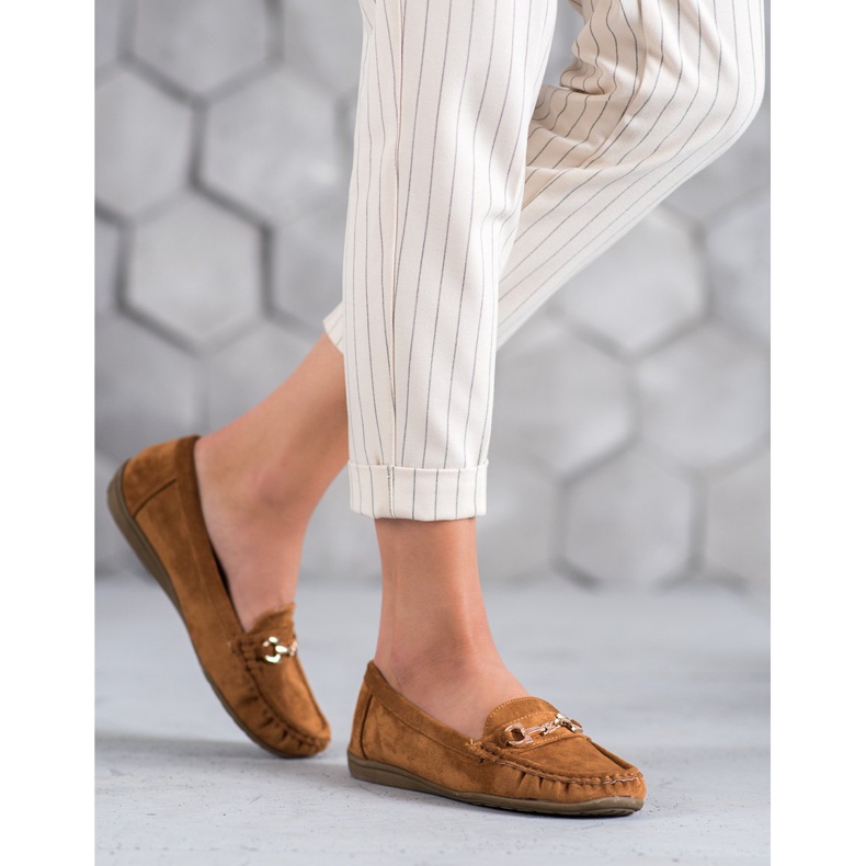 Sixth Sense Moccasins With Ornament brown 2