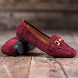 Abloom Suede Lords With Ornament red 1