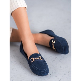 Abloom Suede Lords With Ornament blue 2