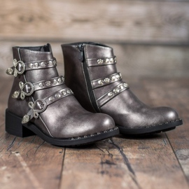 Forever Folie Boots With Studs grey 1