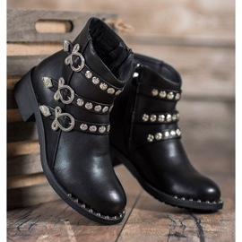 Forever Folie Boots With Studs black 1