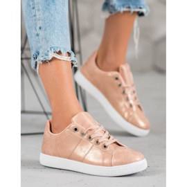SHELOVET Sneakers With Glitter pink 1 SHELOVET Sneakers With Glitter pink 1