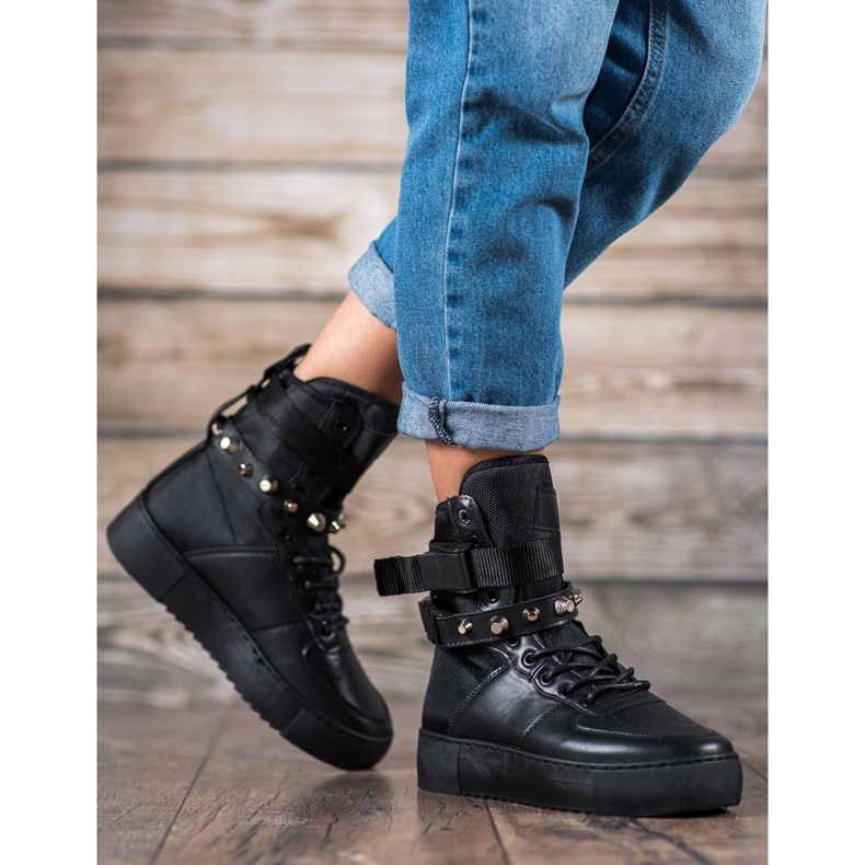 Diamantique High Black Boots 2