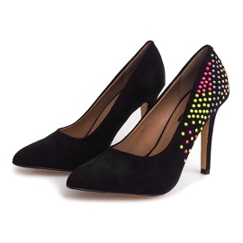 Suede high heels U415-1 Black 2