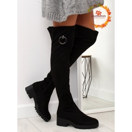 Black women's thigh boots NC712 Black 1