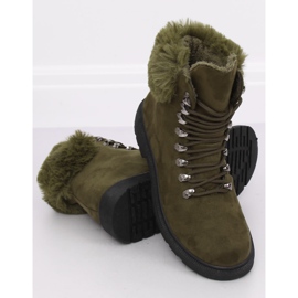 Green women's hiking shoes Y260-9 Green 2