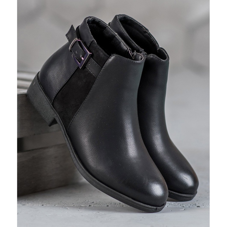 Abloom Flat Heel Boots black 1