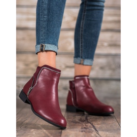 Anesia Paris Maroon women's boots red 1