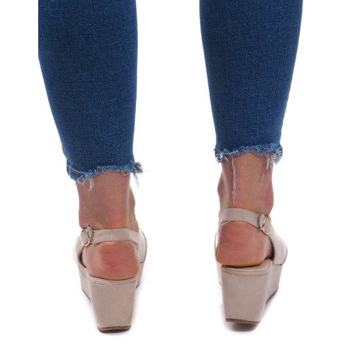 Wedge Sandals 3H096 Beige 1